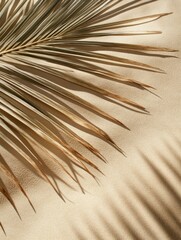 Obraz premium Beachside Palm Leaf