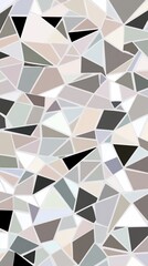 Abstract geometric pattern with pastel and neutral triangles.
