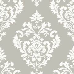 Damask Vintage Retro Victorian Seamless Pattern, vector illustration 25