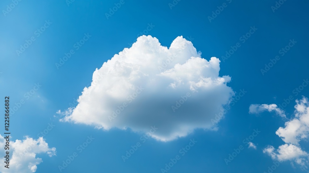 Poster cloud computing concept. smart city wireless internet communication with cloud storage, cloud servic
