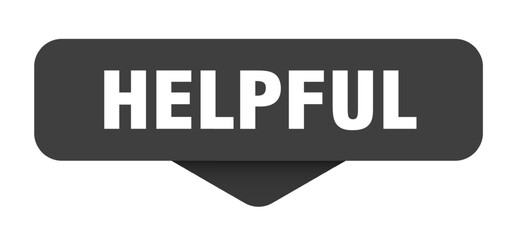 helpful sticker. helpful sign on transparent background