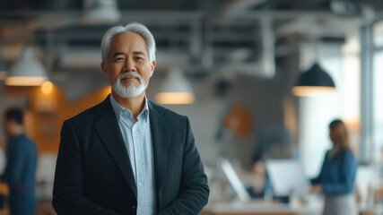 Fototapeta premium Senior Businessman in Modern Office