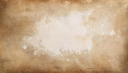 Antiquated Paper Artwork Distressed Brown Parchment Backdrop Boasting Vintage Stains Ink Spatter, Emulating the Characteristics of Worn History