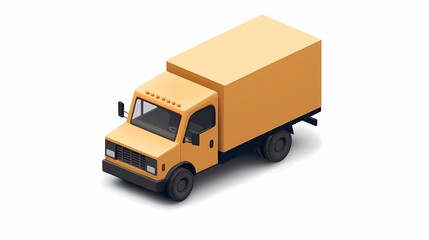 Delivery Truck Icon Vector Isolated on a White Background