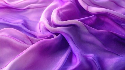 Obraz premium Elegant Purple Silk Fabric with Ruffles