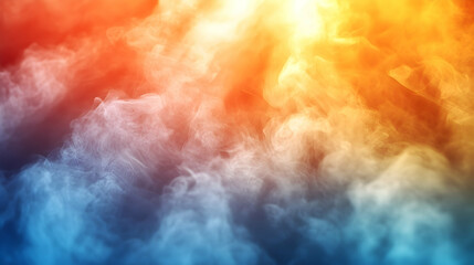 Naklejka premium Colorful smoke swirls, abstract background, energy, design