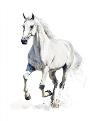 Obraz premium White Equestrian Artwork