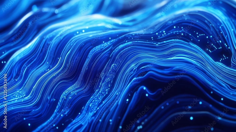 Poster abstract computer technology blue background banner futuristic business data technology modern conce