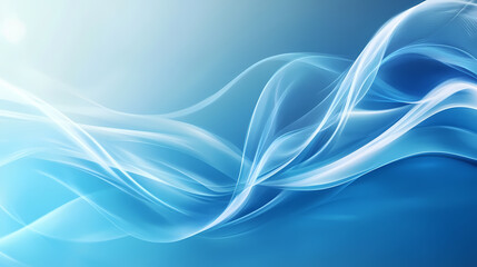 Fototapeta premium Abstract wallpaper in vibrant indigo blue colors. Indigo Wave. Illustration