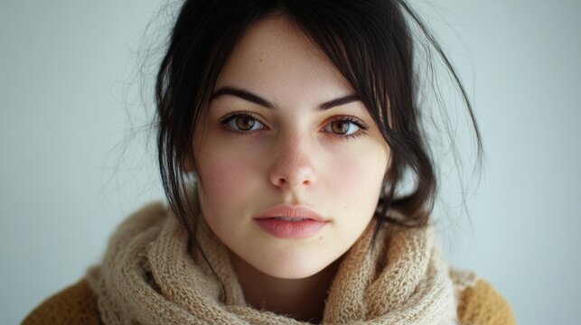 Contemplative Portrait of Woman