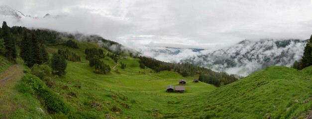 Enchanting Misty Morning in the Zillertal Alps, Tirol, Austria
