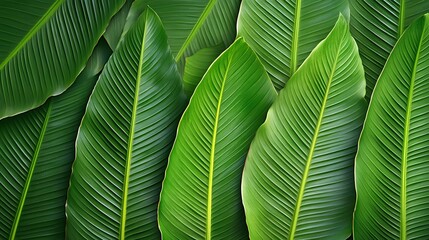 A Seamless Tropical Leaf Pattern in Vibrant Colors