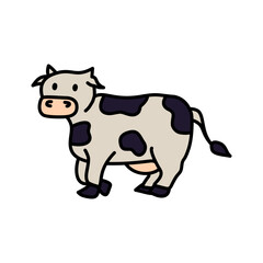 Vivid cow design illustration, representing Islam, Eid, and Qurban. Perfect for sacrificial animal and festive Islamic-themed projects.