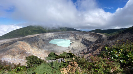 Blue lake crater of Poas Volcano in Costa Rica © Ann