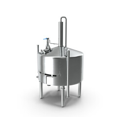 3d Isolated Brewery Equipment Stainless Steel