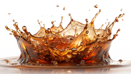 orange juice splash isolated