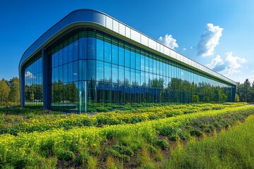 Illuminating the Desert: Futuristic Solar Power Plant Harnessing Clean Energy Effortlessly in Arid Landscapes