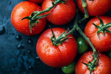 Fresh Tomatos On Vine