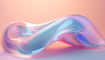 abstract wave background, metal, blue, pink, beige, purple