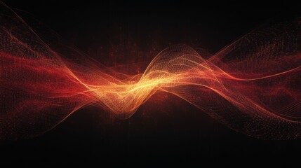 Wavy fiery strands against a dark background.