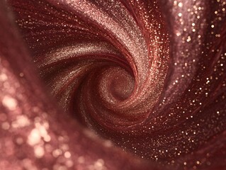 Abstract Rose Gold Glitter Swirl Texture Background