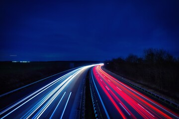 Langzeitbelichtung - Autobahn
