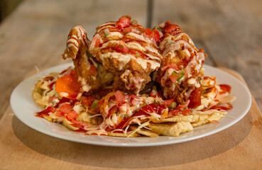 Pollo frito tradicional de Honduras