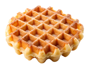 waffles on a white background