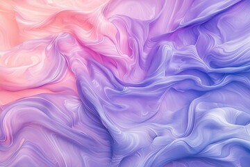 Obraz premium A soft pastel gradient of purple, pink, and blue, with smooth, flowing lines creating a serene abstract background.