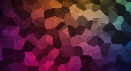 Mosaic of Hues: An artistic mosaic composed of irregular, colorful shapes, creating a vibrant and dynamic abstract visual. 