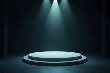 stage with spotlight