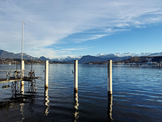 Obraz premium Views of Lake Lucerne. High quality photo Breathtaking Views of Lake Lucerne in the Heart of Switzerland