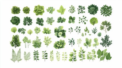 Eco-Friendly Green Energy Icons for Sustainable Concepts