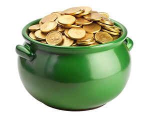 pot with gold coins