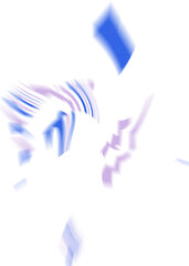 Fototapeta premium An abstract transparent iridescent color blur design element.