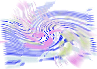 An abstract transparent iridescent color blur design element.