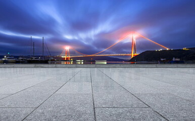 road  city night bridge light landscape cityscape outdoor park travel
