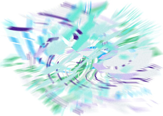 Fototapeta premium An abstract transparent iridescent color blur design element.