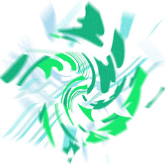 An abstract transparent iridescent color blur design element.