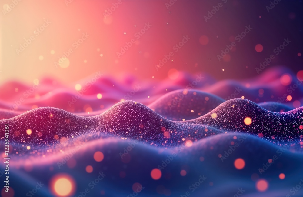 Leinwandbilder abstract dynamic waves create colorful blurry background. vibrant colors, shapes evoke futuristic de
