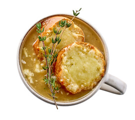 bowl of french onion soup