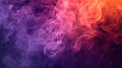 Colorful abstract smoke background with a blend of red, blue, and purple hues for design concepts, wallpapers, or presentations.