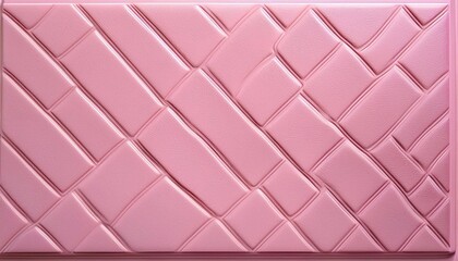Vibrant and Textured Pink Tiles Arranged Against a Soft Light Pink Background An Exploration of Geometric Patterns and Tactile Surfaces.