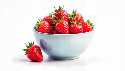 Bowl of fresh strawberries