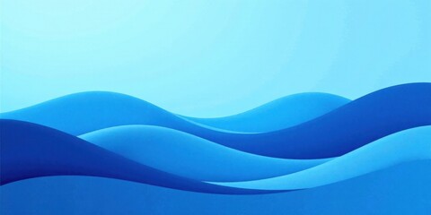 Fototapeta premium Serene Abstract Ocean Waves A Calming Blue Gradient Background for Design Projects