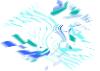 Naklejka premium An abstract transparent iridescent color blur design element.