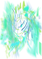 An abstract transparent iridescent color blur design element.