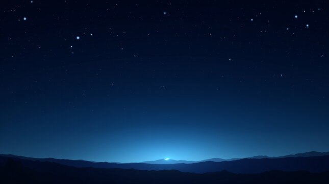 Dark blue minimalist starry sky background