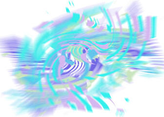 Obraz premium An abstract transparent iridescent color blur design element.