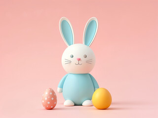 Fototapeta premium Adorable and Cute Spring Bunny for the holiday season